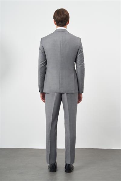 Koyu Füme Düz Mono Yaka 6 Drop Comfort Fit Classic Takım Elbise 1001245171