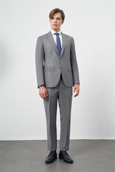 Koyu Füme Düz Mono Yaka 6 Drop Comfort Fit Classic Takım Elbise 1001245171