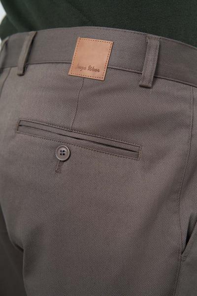 Koyu Haki Pamuklu Yandan Cepli Casual Comfort Fit Chino Pantolon 1003245164
