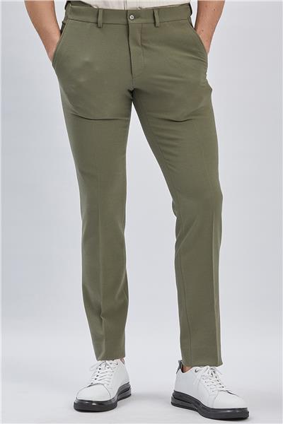 Esnek Lastikli Yandan Cepli Casual Slim Fit Ayarlanabilir Kemer Pantolon 1003240162
