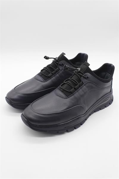 Koyu Lacivert %100 Deri Analin Bağcıklı Casual Ayakkabı 1033245165