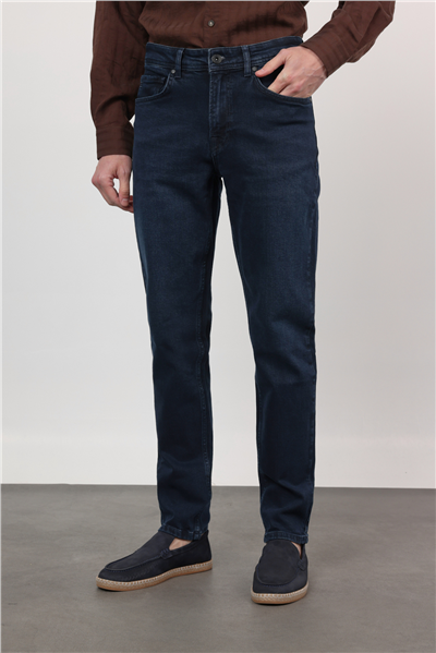 Lacivert 5 Cep Slim Fit Denim Pantolon 1023255169