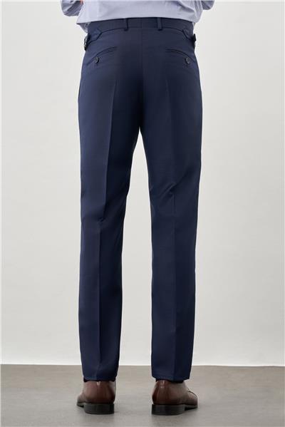 Koyu Lacivert Yandan Cepli Classic Slim Fit Modelli Pantolon Pantolon 1003245173