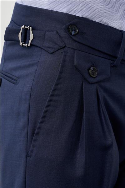 Koyu Lacivert Yandan Cepli Classic Slim Fit Modelli Pantolon Pantolon 1003245173