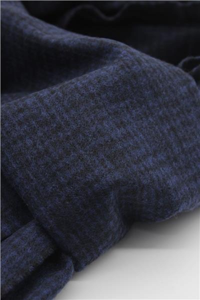 Koyu Lacivert Desenli Kaşkol 1067245107_200