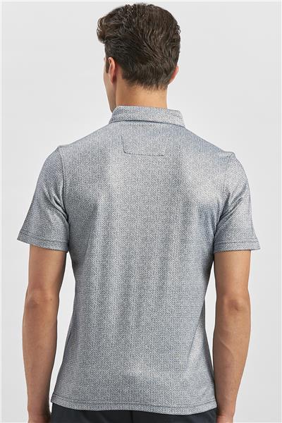 Koyu Lacivert Merserize Garnili Pamuklu Casual Slim Fit Tişört 1011240164