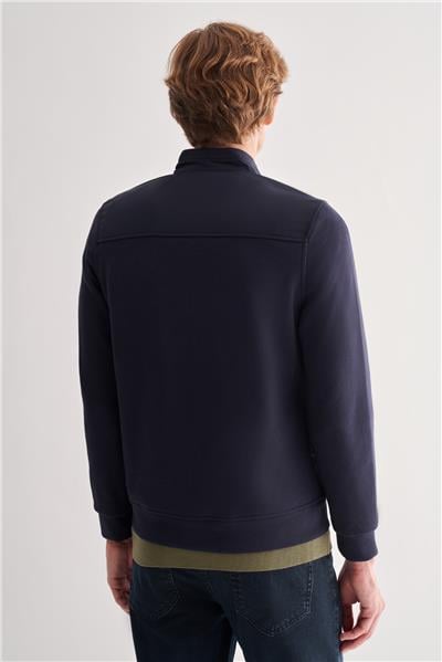 Koyu Lacivert Dik Yaka Cls Slim Fit  Mont 1007255127