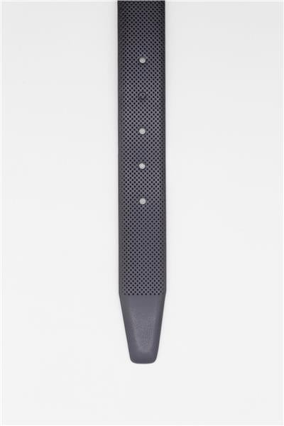 Koyu Lacivert Dikişli %100 Suni Deri Kemer 1046245202