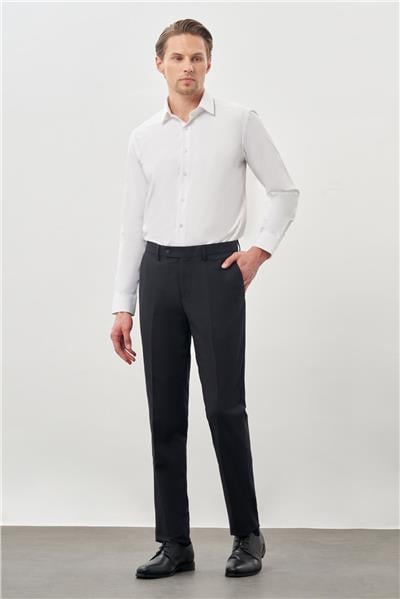 Lacivert Esnek Yandan Cepli Comfort Fit Classic Pantolon 1003245207