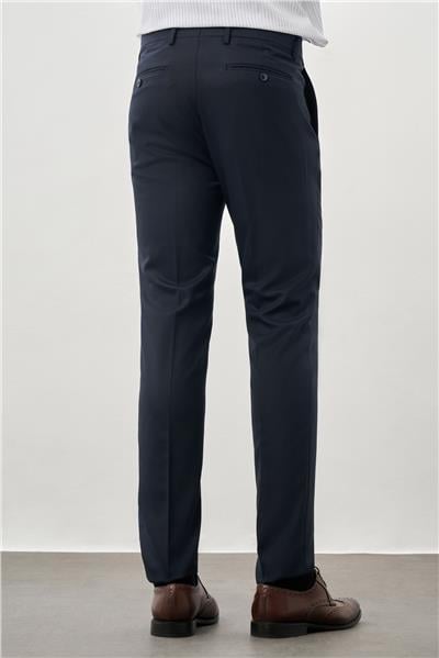 Lacivert Esnek Yandan Cepli Slim Fit Classic Pantolon 1003245209