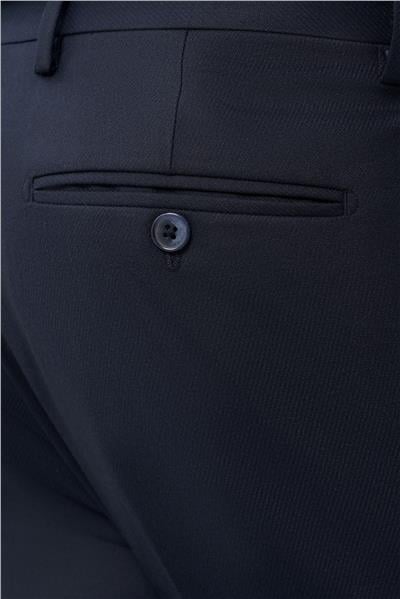 Lacivert Esnek Yandan Cepli Slim Fit Classic Pantolon 1003245209