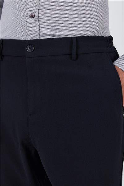 Koyu Lacivert Esnek Yandan Cepli Casual Standart Fit Jogger Pantolon 1003250119