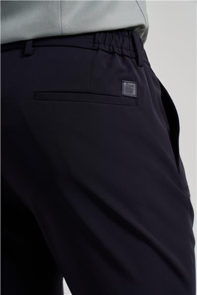 Koyu Lacivert Esnek Yandan Cepli Casual Slim Fit Jogger Pantolon 1003250118