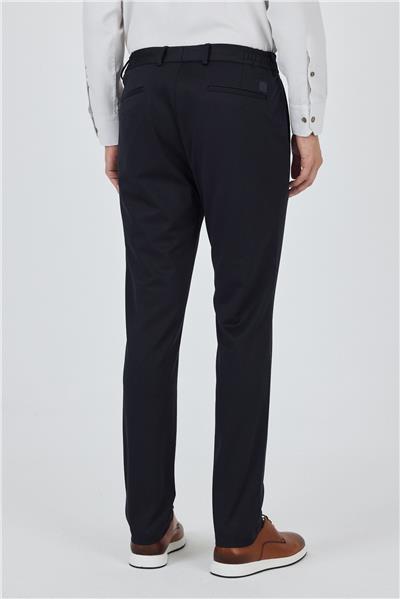 Koyu Lacivert Esnek Yandan Cepli Casual Slim Fit Jogger Pantolon 1003250157