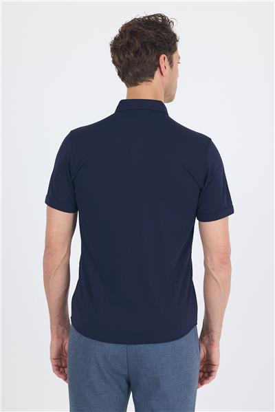 italyan Düğmeli Yaka Kısa Kol Cepsiz Slim Fit Gömlek 1004250255
