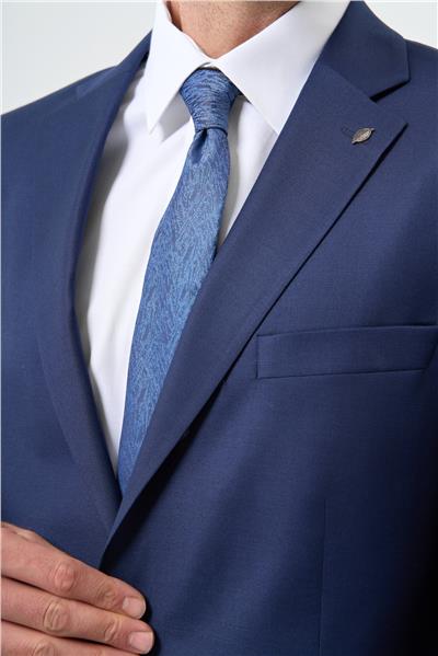 Koyu Lacivert Mono Yaka 6 Drop Comfort Fit Classic Takım Elbise 1001245169