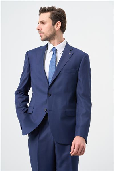 Koyu Lacivert Mono Yaka 6 Drop Comfort Fit Classic Takım Elbise 1001245169