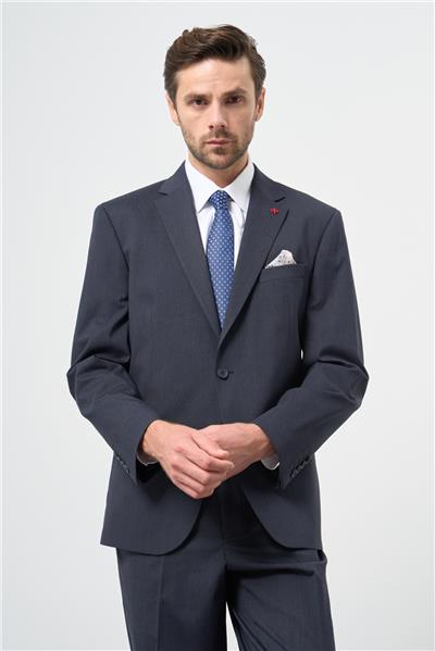Koyu Lacivert Mono Yaka 4 Drop Comfort Fit Classic Takım Elbise 1001245168