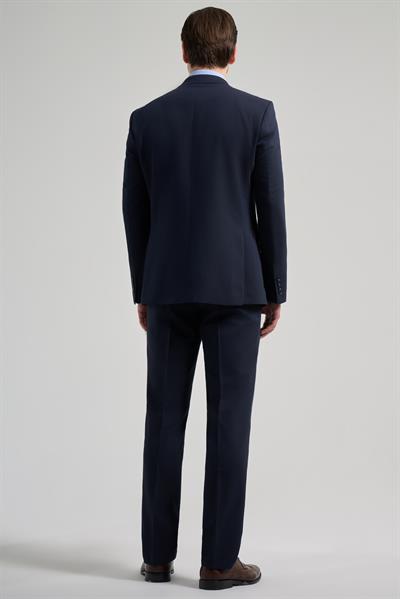 Kılıç Yaka Kendinden Desenli 2 Düğme Classic Esnek Slim Fit Takım Elbise 1001250156