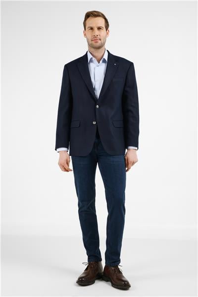 Lacivert Mono Yaka 4 Drop Comfort Fit Ceket 1002255160