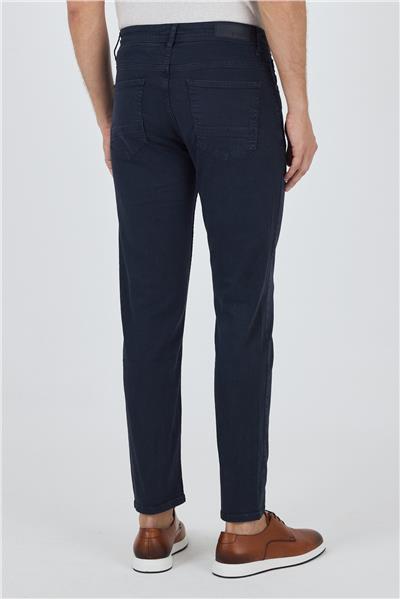Lacivert Pamuklu 5 Cep Casual Slim Fit 5 Cep Pantolon 1003250318