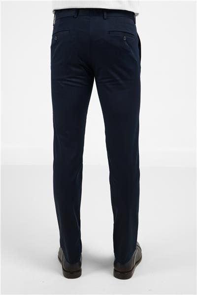 Lacivert Yan Cep Casual Slim Fit Pamuklu Chino Pantolon 1003255172
