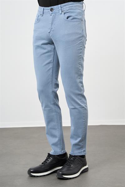 Koyu Turkuaz Pamuklu 5 Cep Casual Slim Fit 5 Cep Pantolon 1003245318