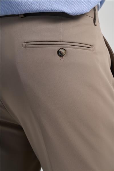 Koyu Vizon Esnek Yandan Cepli Comfort Fit Classic Pantolon 1003250159