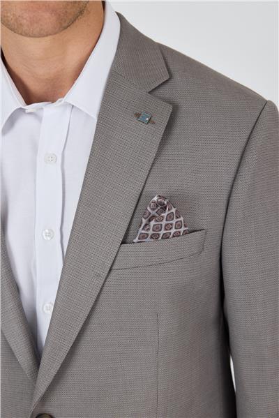 Koyu Vizon Mono Yaka Armürlü Tam Astar Esnek 4 Drop Comfort Fit Classic Ceket 1002250152