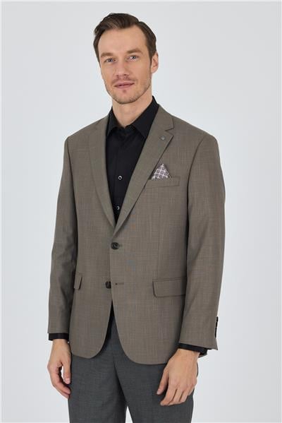 Koyu Vizon Mono Yaka Bez Ayağı Tam Astar Esnek 4 Drop Comfort Fit Classic Ceket 1002250155