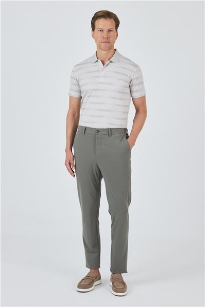 Koyu Yeşil Esnek Yandan Cepli Casual Slim Fit Jogger Pantolon 1003250162