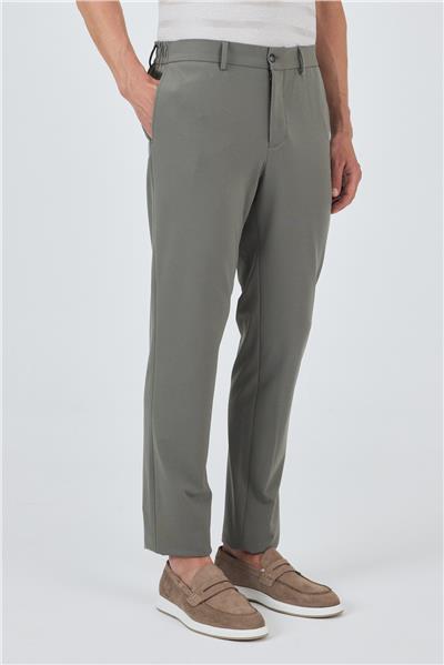 Koyu Yeşil Esnek Yandan Cepli Casual Slim Fit Jogger Pantolon 1003250162