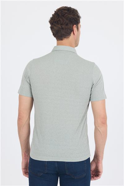 Koyu Yeşil Kısa Kol Düz Suprem Polo Yaka Cepsiz Pamuklu Casual Slim Fit Tişört 1011250162_700