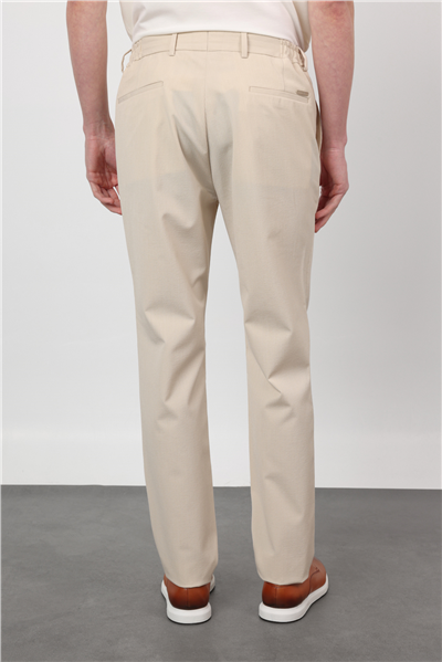 Yan Cep Kendinden Desenli Gofreli Jogger Slim Fit Esnek Pantolon 1003260177