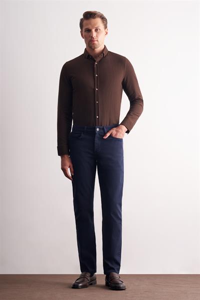 Lacivert 5 Cep Casual Slim Fit Pamuklu 5 Cep Pantolon 1003255318