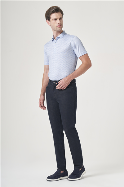 Lacivert 5 Cep Slim Fit Pamuklu Denim Pantolon 1023260164