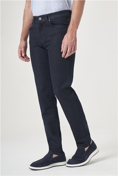 Lacivert 5 Cep Slim Fit Pamuklu Denim Pantolon 1023260164