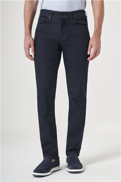 Lacivert 5 Cep Slim Fit Pamuklu Denim Pantolon 1023260164