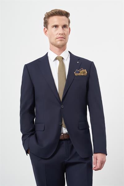 Lacivert Mono Yaka 6 Drop Comfort Fit Tam Astar Esnek Takım Elbise 1001245310