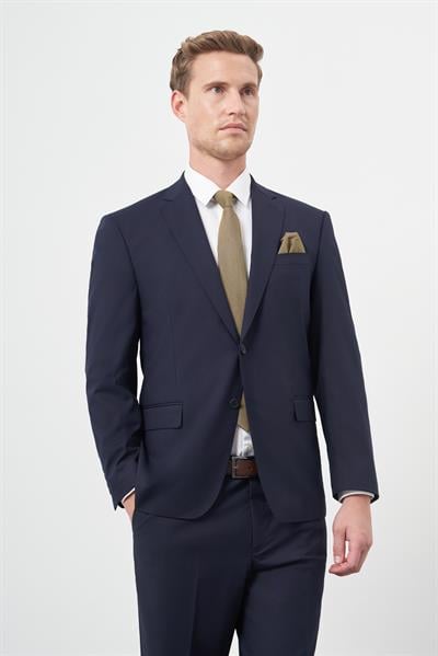 Lacivert Mono Yaka 4 Drop Comfort Fit Rahat Kesim Basic Takım Elbise 1001245309