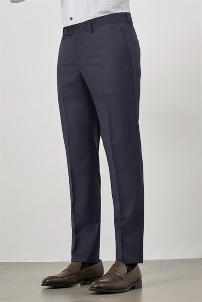 Lacivert Yandan Cepli Slim Fit Classic Pantolon 1003245152