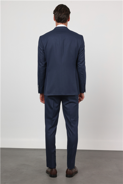 Lacivert Mono Yaka 6 Drop Comfort Fit Tam Astar Esnek Takım Elbise 1001260167