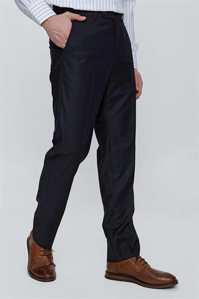 Lacivert Esnek Yandan Cepli Comfort Fit Classic Pantolon 1003245005