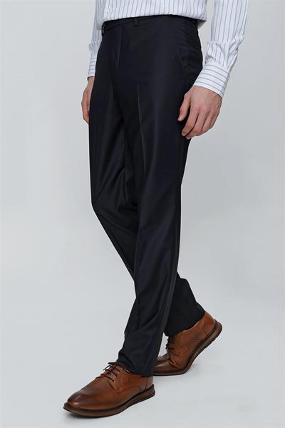 Lacivert Esnek Yandan Cepli Comfort Fit Classic Pantolon 1003245005