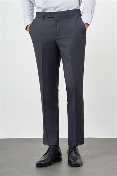 Lacivert Yandan Cepli Comfort Fit Classic Pantolon 1003245157