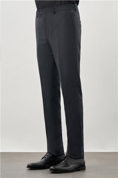 Lacivert Düz Gabardin Esnek Yan Cep Slim Fit Classic Pantolon 1003245209_219