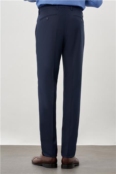 Lacivert Esnek Yandan Cepli Slim Fit Classic Pantolon 1003245209