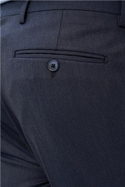 Lacivert Düz Gabardin Esnek Yan Cep Slim Fit Classic Pantolon 1003245209_202