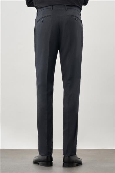 Lacivert Düz Gabardin Esnek Yan Cep Slim Fit Classic Pantolon 1003245209_219