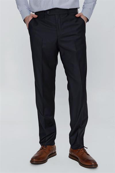Lacivert Esnek Yandan Cepli Slim Fit Classic Pantolon 1003245013